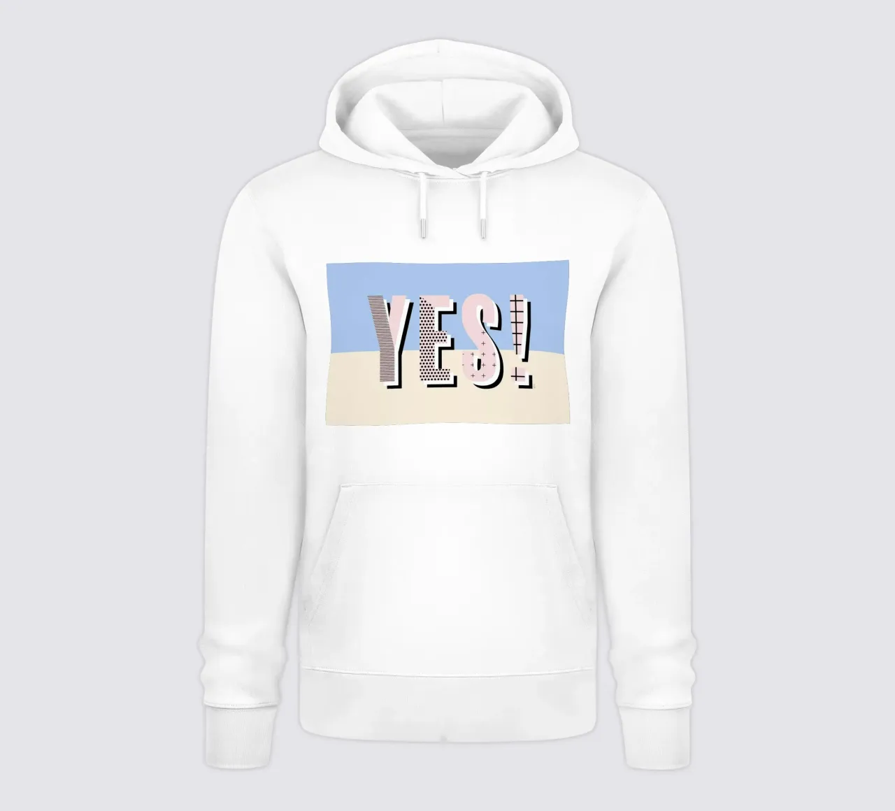 Yes felpa con cappuccio da Linda Gobeta