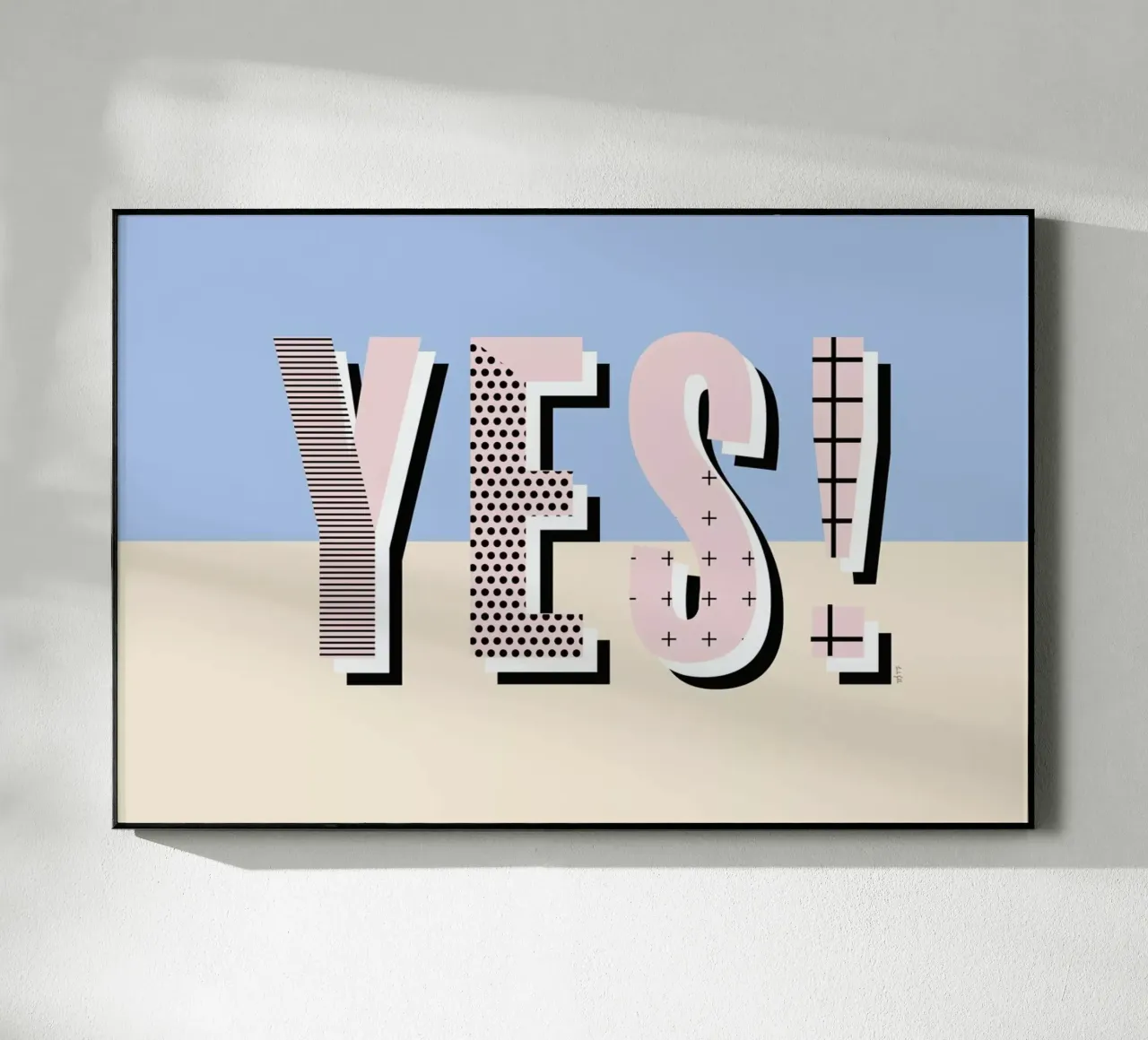 Yes acrylic glass by Linda Gobeta