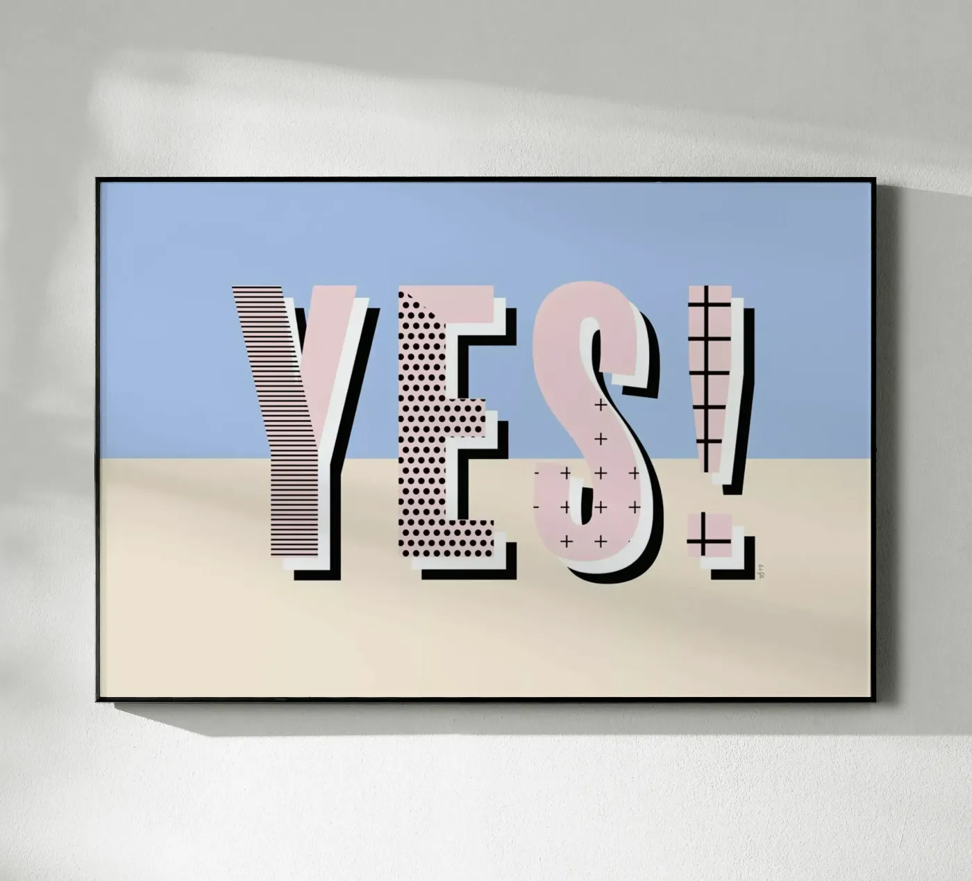 Yes Acryl-Glas von Linda Gobeta