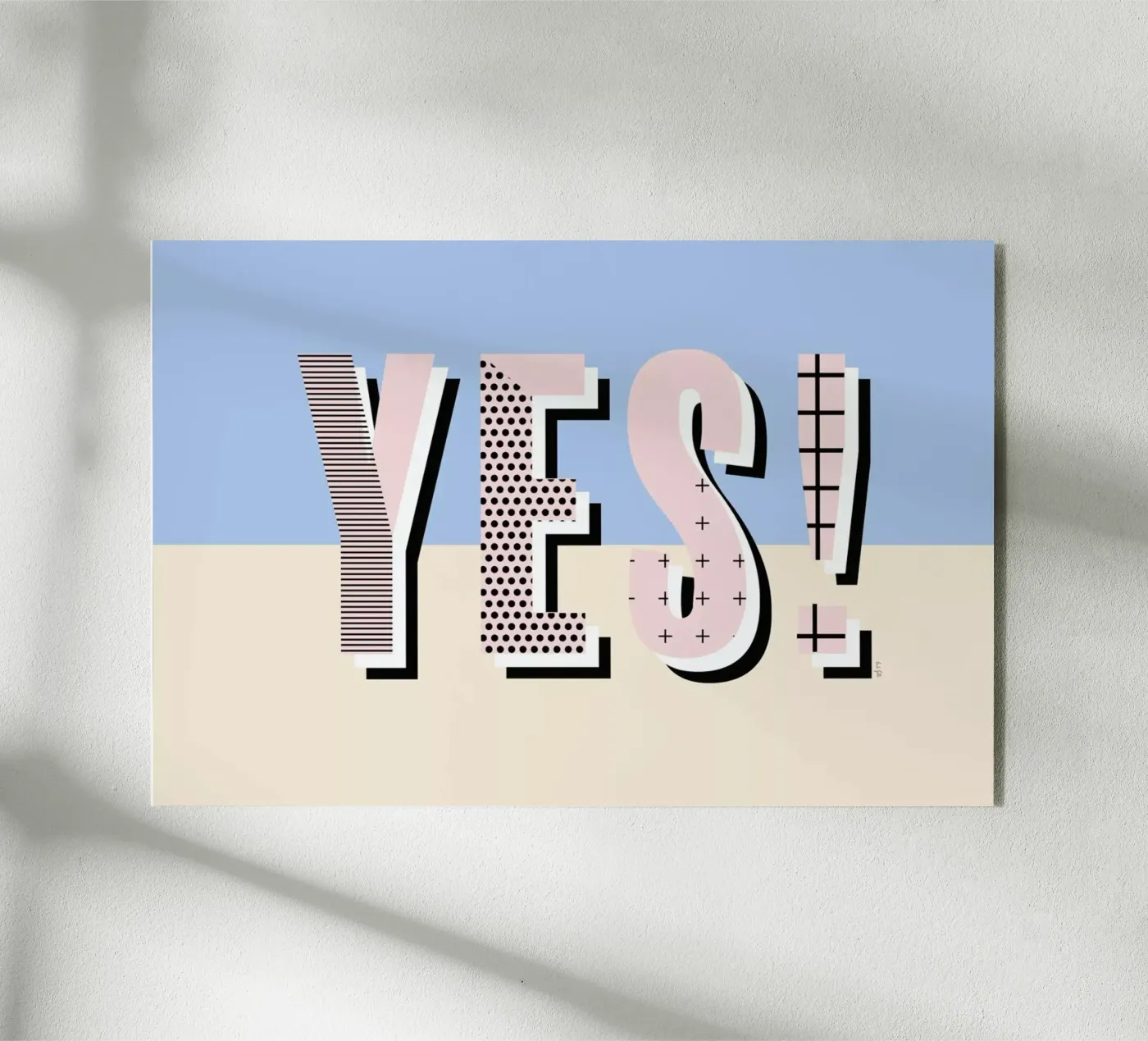 Yes Acryl-Glas von Linda Gobeta