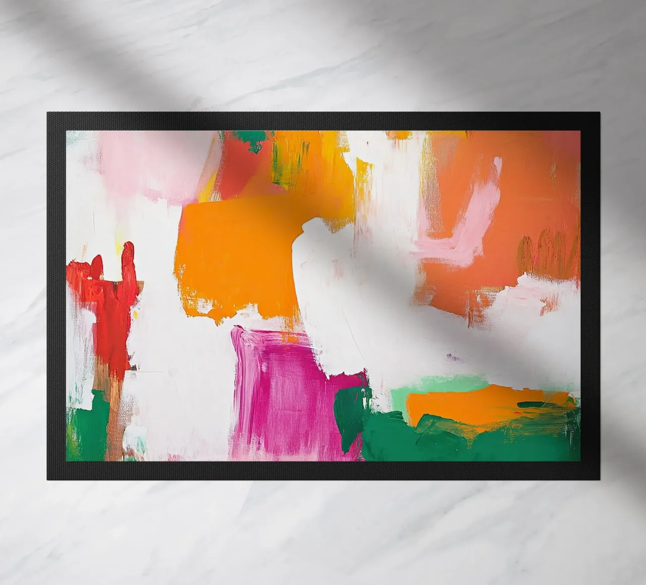 Abstract deurmat van Nikis Art Studio