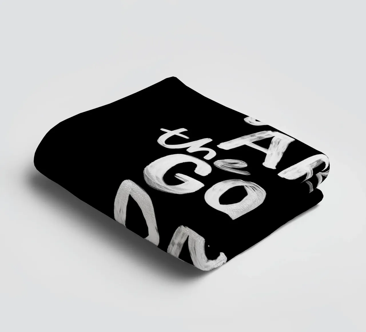These Are the Good Old Days Optimistic Typography Print towel by THE MOTIVATED TYPE