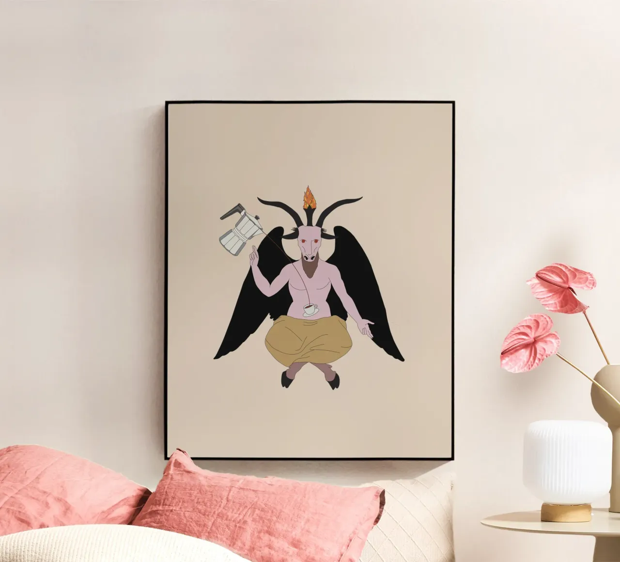 Caffè satanico plexiglass da pronzo