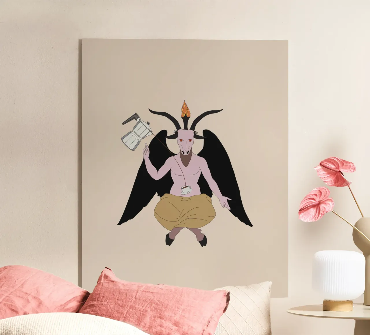 Caffè satanico plexiglass da pronzo