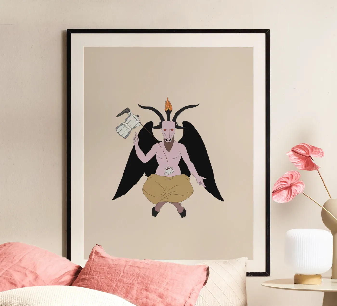 Caffè satanico poster da pronzo