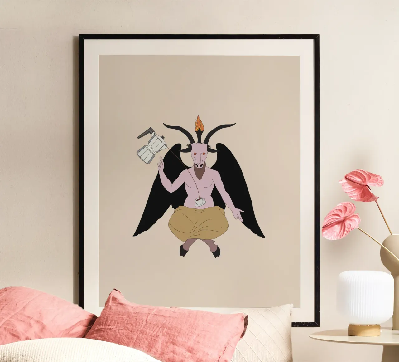 Caffè satanico carta hahnemühle da pronzo