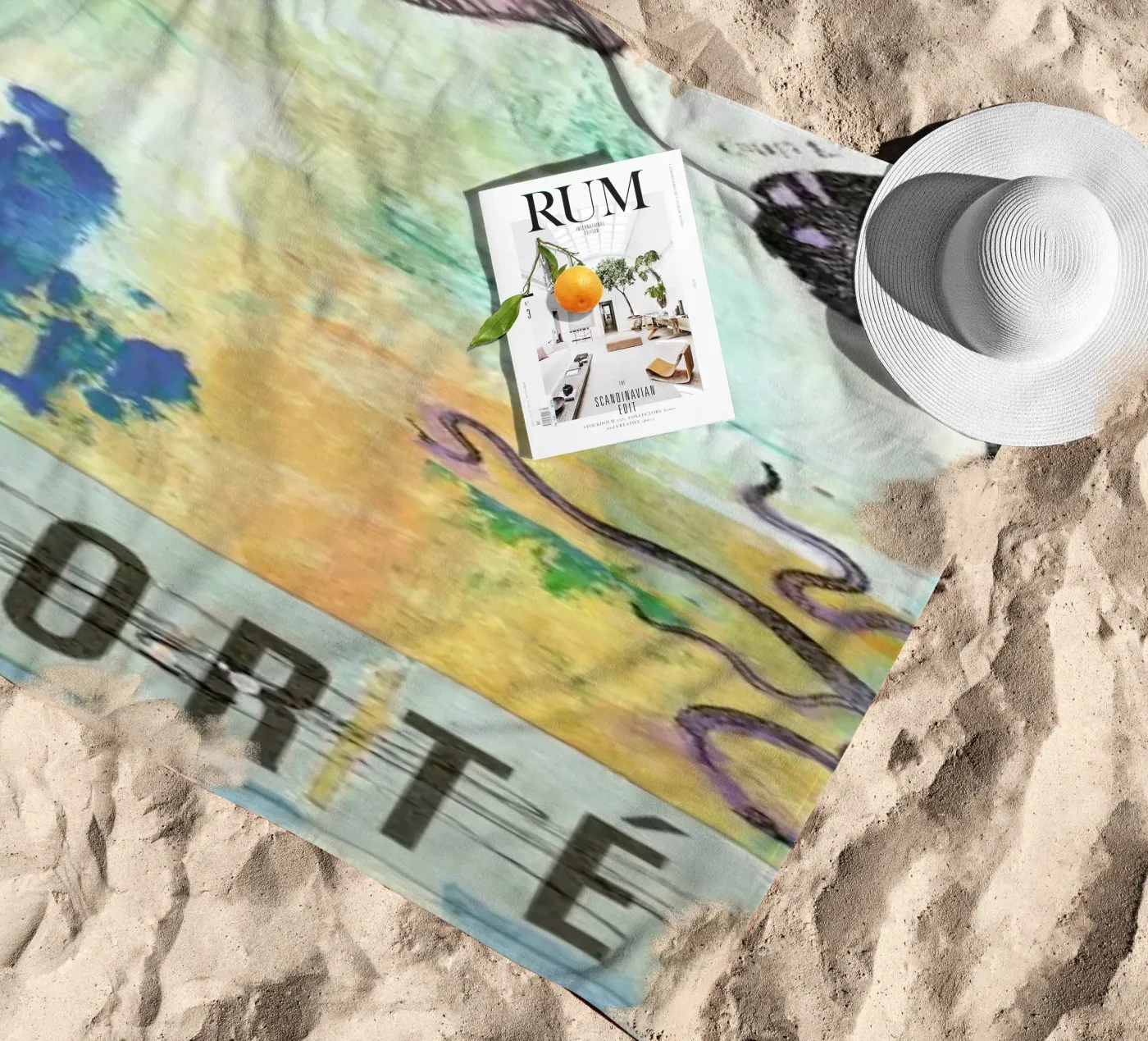 Cortes strandhanddoek van Tameo