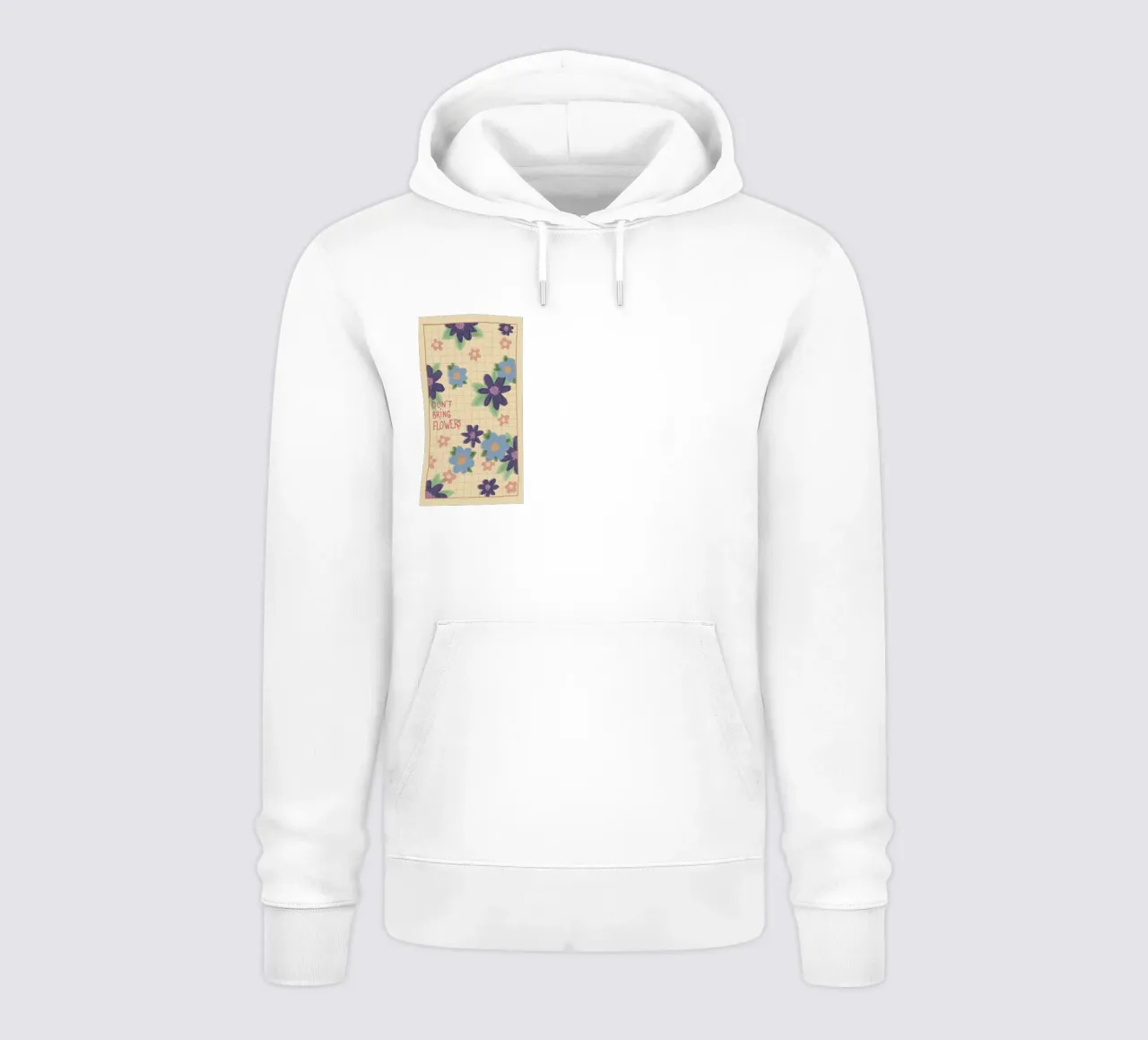 Don’t bring flowers felpa con cappuccio da Beeeplan