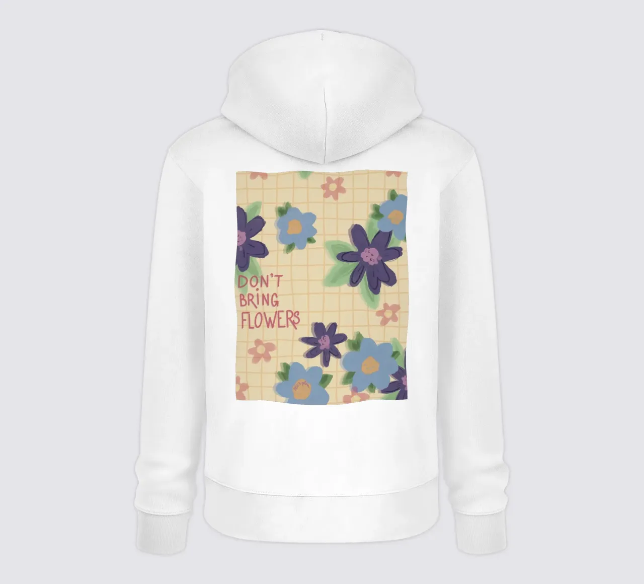 Don’t bring flowers felpa con cappuccio da Beeeplan