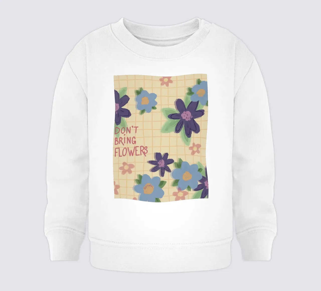 Don’t bring flowers felpa neonato da Beeeplan
