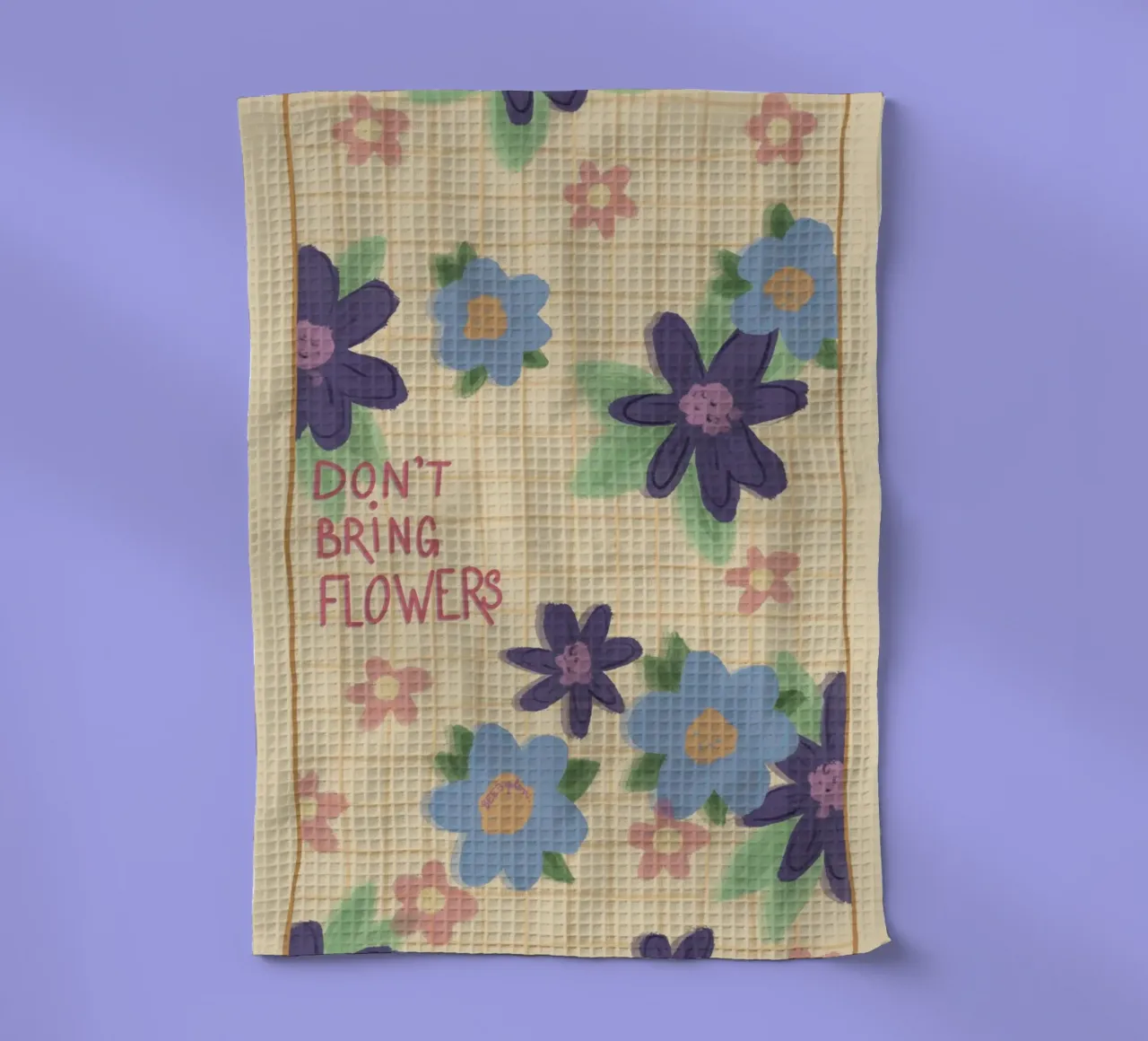 Don’t bring flowers canovaccio da cucina da Beeeplan