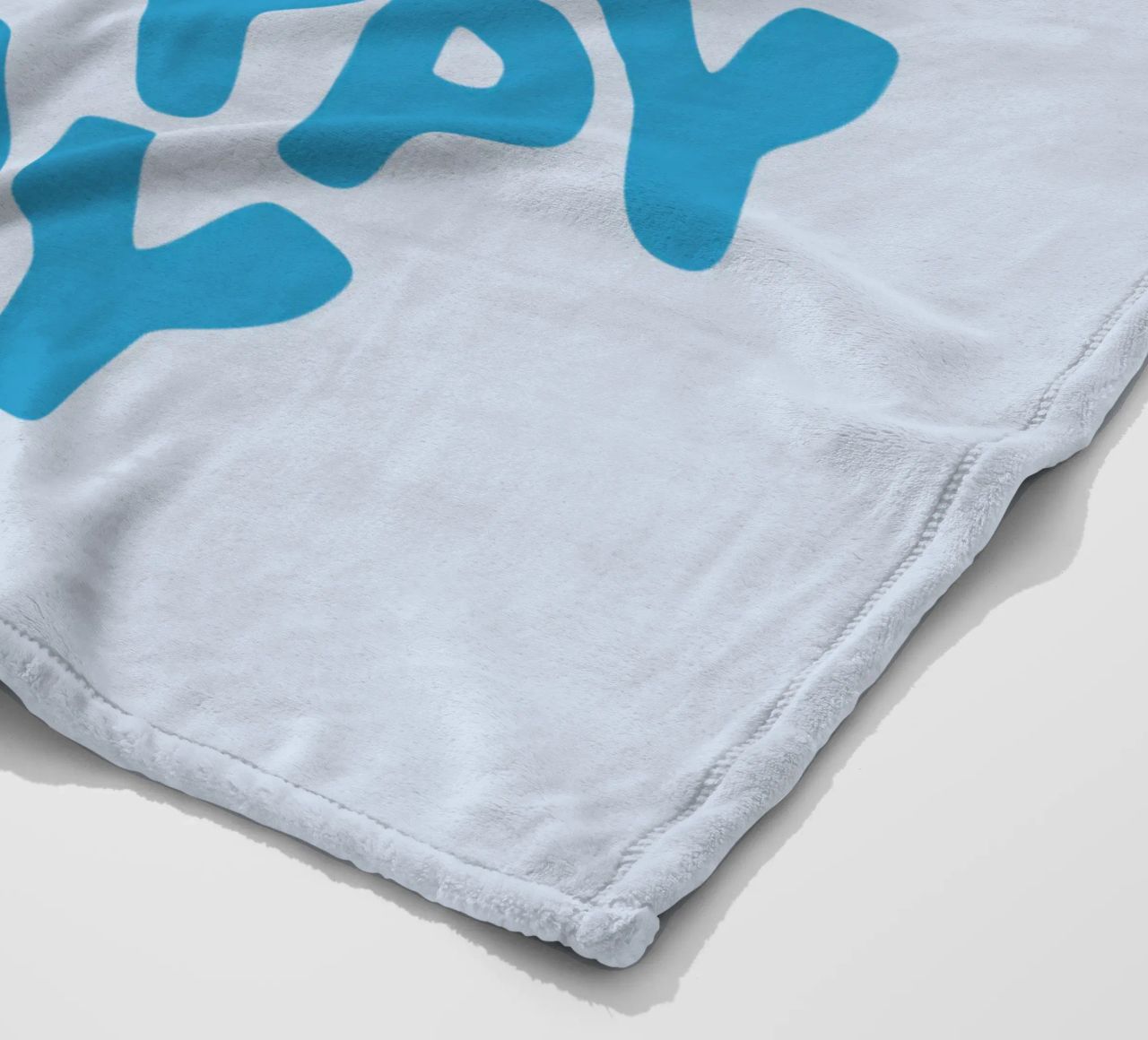 Let's Make Today a Happy Day Optimistic Typography Print fleece blanket by THE MOTIVATED TYPE