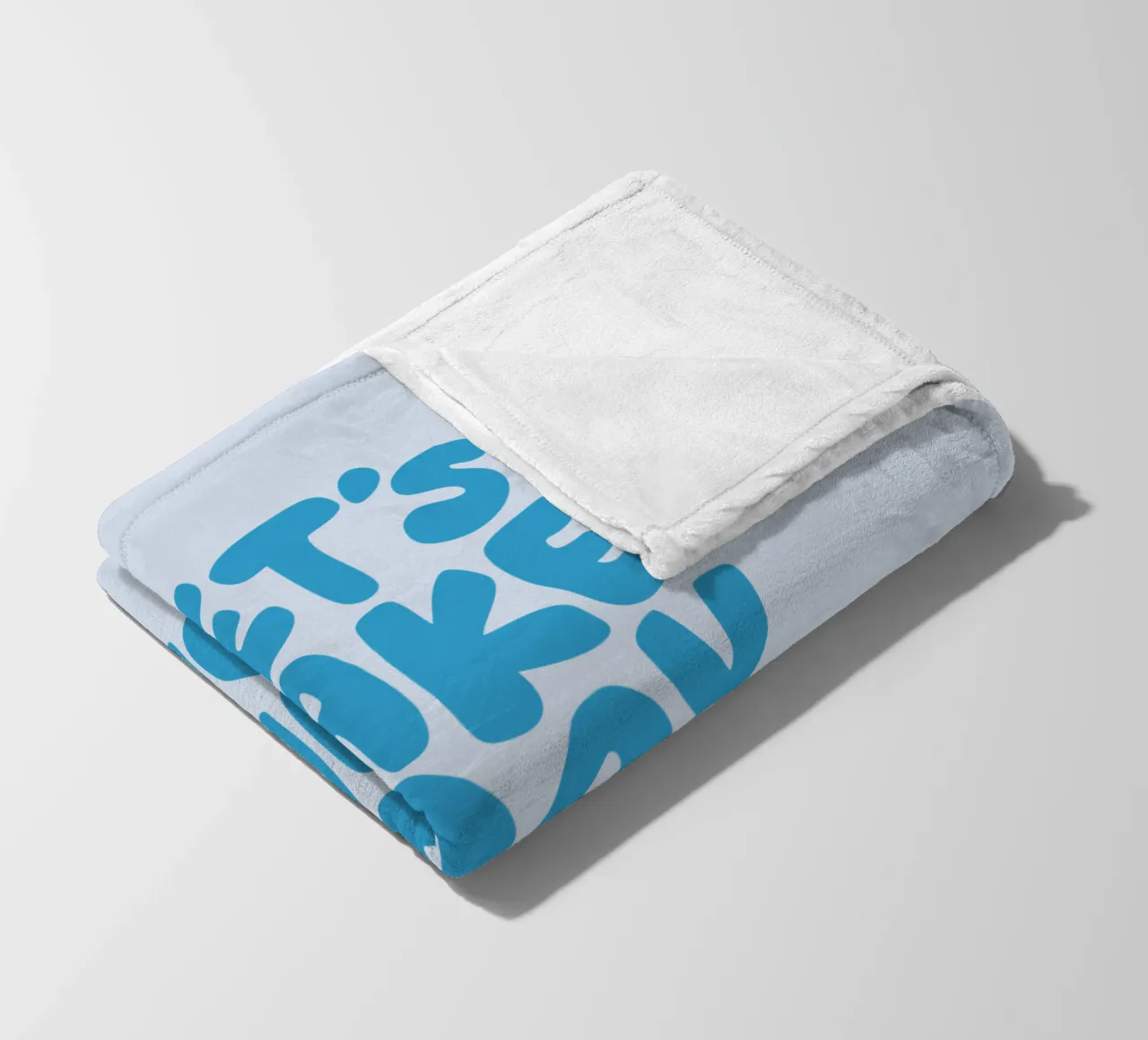 Let's Make Today a Happy Day Optimistic Typography Print fleece blanket by THE MOTIVATED TYPE