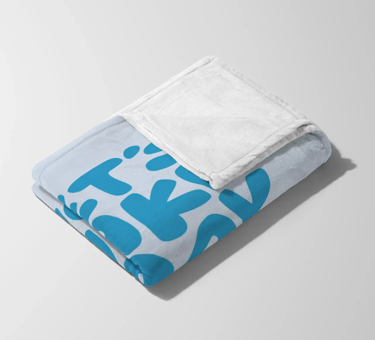 Let's Make Today a Happy Day Optimistic Typography Print fleece blanket by THE MOTIVATED TYPE