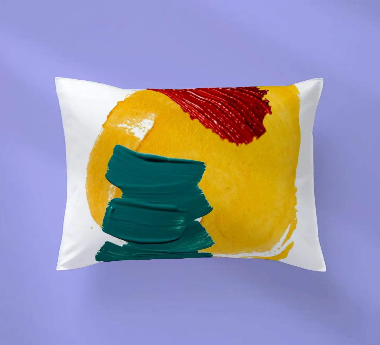 Bold brushstrokes decorative cushion by LisaArtes
