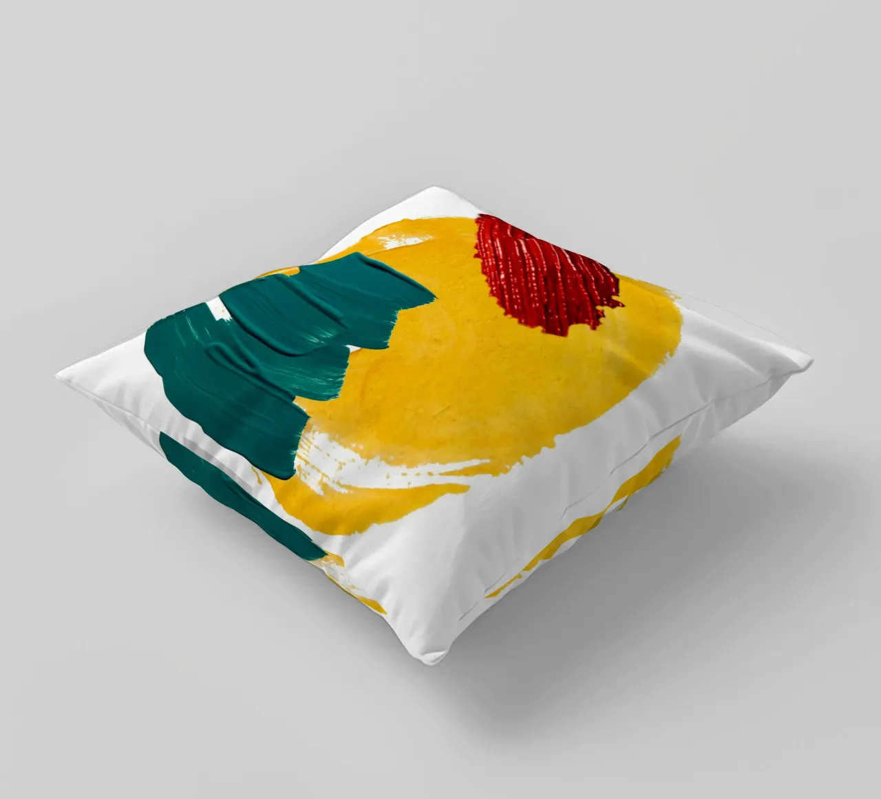 Bold brushstrokes decorative cushion by LisaArtes