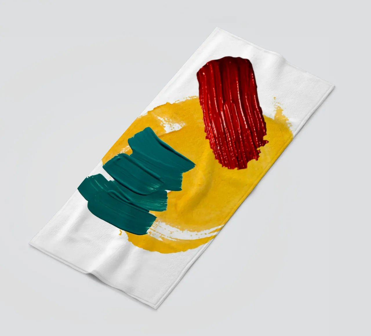 Bold brushstrokes beach towel by LisaArtes