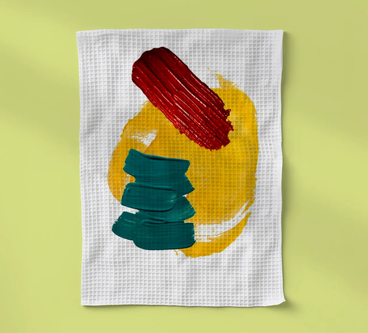 Bold brushstrokes tea towel by LisaArtes