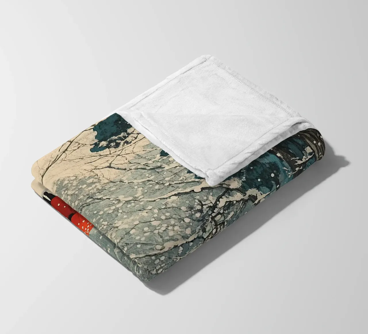 Stampa d'arte giapponese: Nella neve coperta in pile da Ukiyo Visions