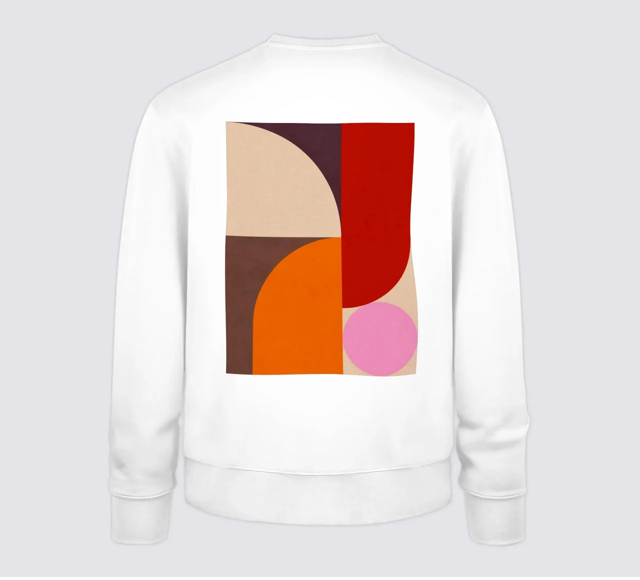 Composizione geometrica minimale Mid Mod e Bauhaus di ispirazione 1/2 felpa da Dominique Vari Abstract