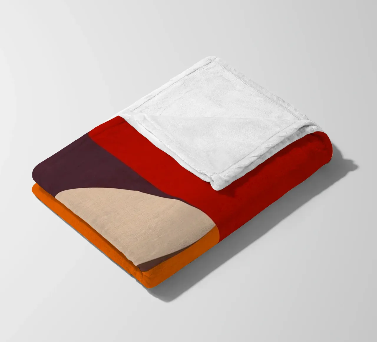 Composizione geometrica minimale Mid Mod e Bauhaus di ispirazione 1/2 coperta in pile da Dominique Vari Abstract