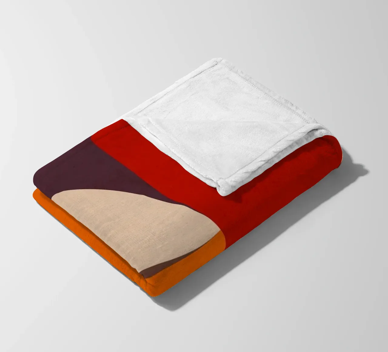 Composizione geometrica minimale Mid Mod e Bauhaus di ispirazione 1/2 coperta in pile da Dominique Vari Abstract