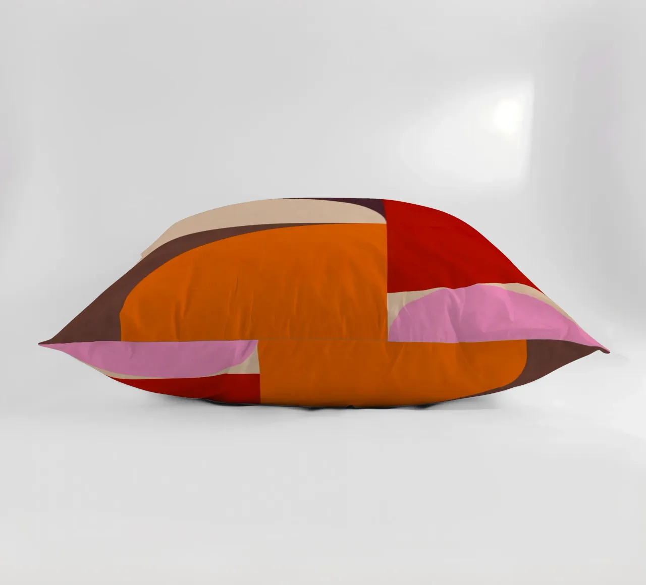 Composizione geometrica minimale Mid Mod e Bauhaus di ispirazione 1/2 cuscino da Dominique Vari Abstract