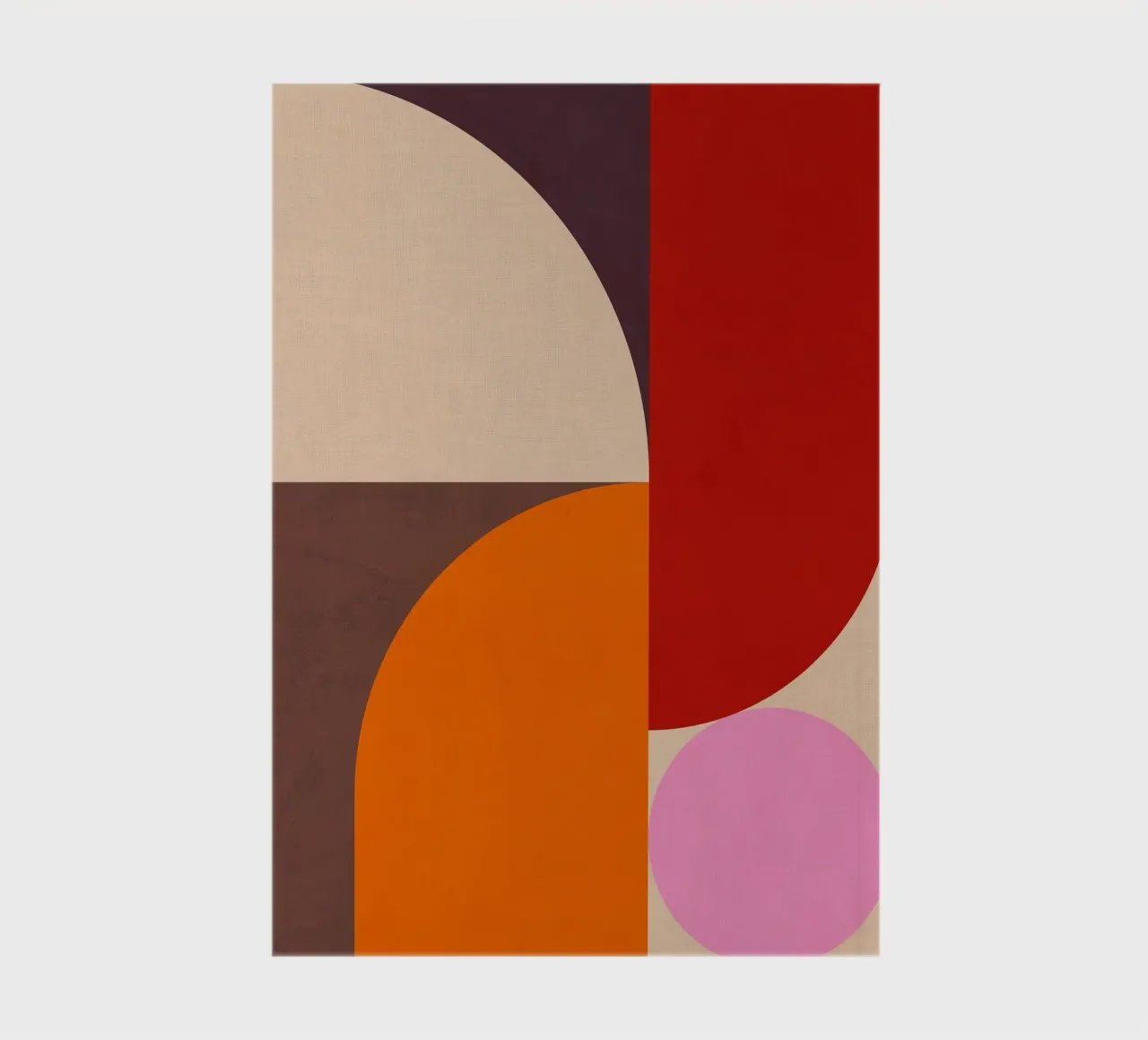 Minimal Geometric Composition Mid Mod & Bauhaus Inspired 1/2 notebook by Dominique Vari Abstract