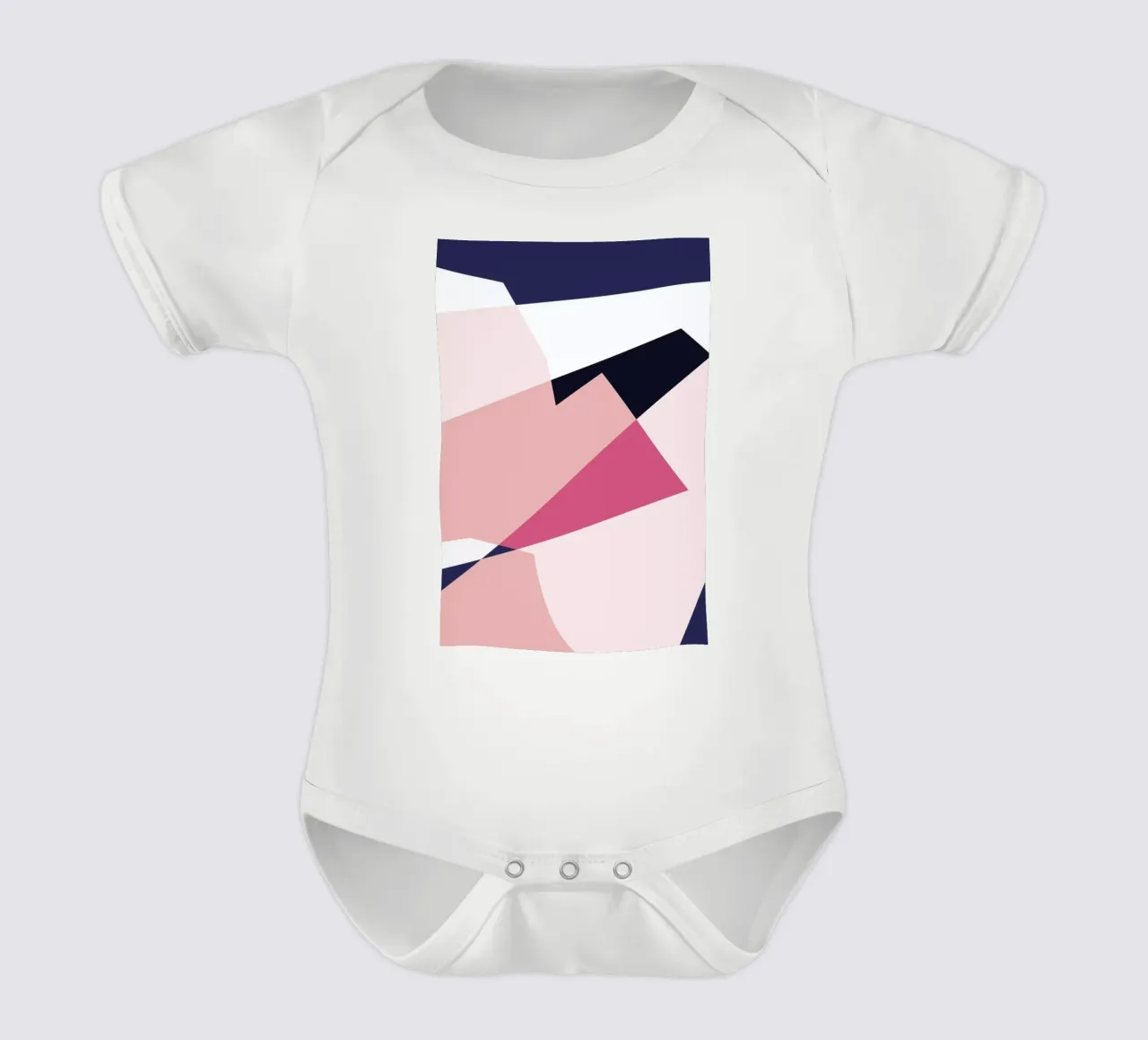 Pinnacle 3 short-sleeve baby romper by Jonathan Lawes