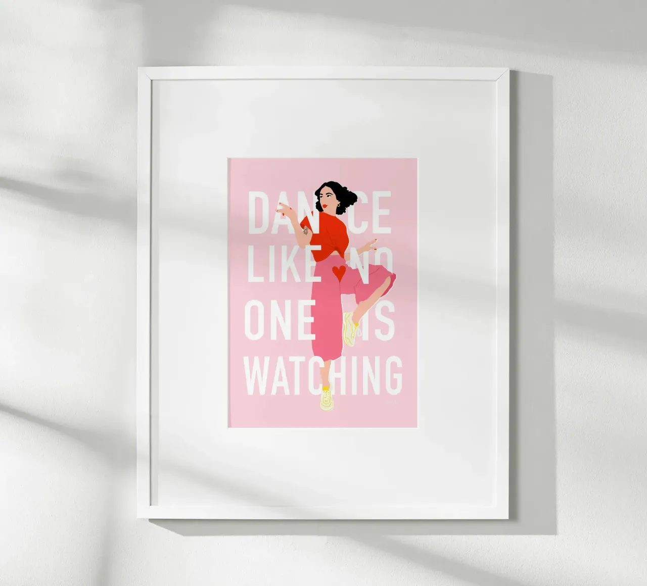 Dance Like no one is watching carta hahnemühle da Céleste Wallaert