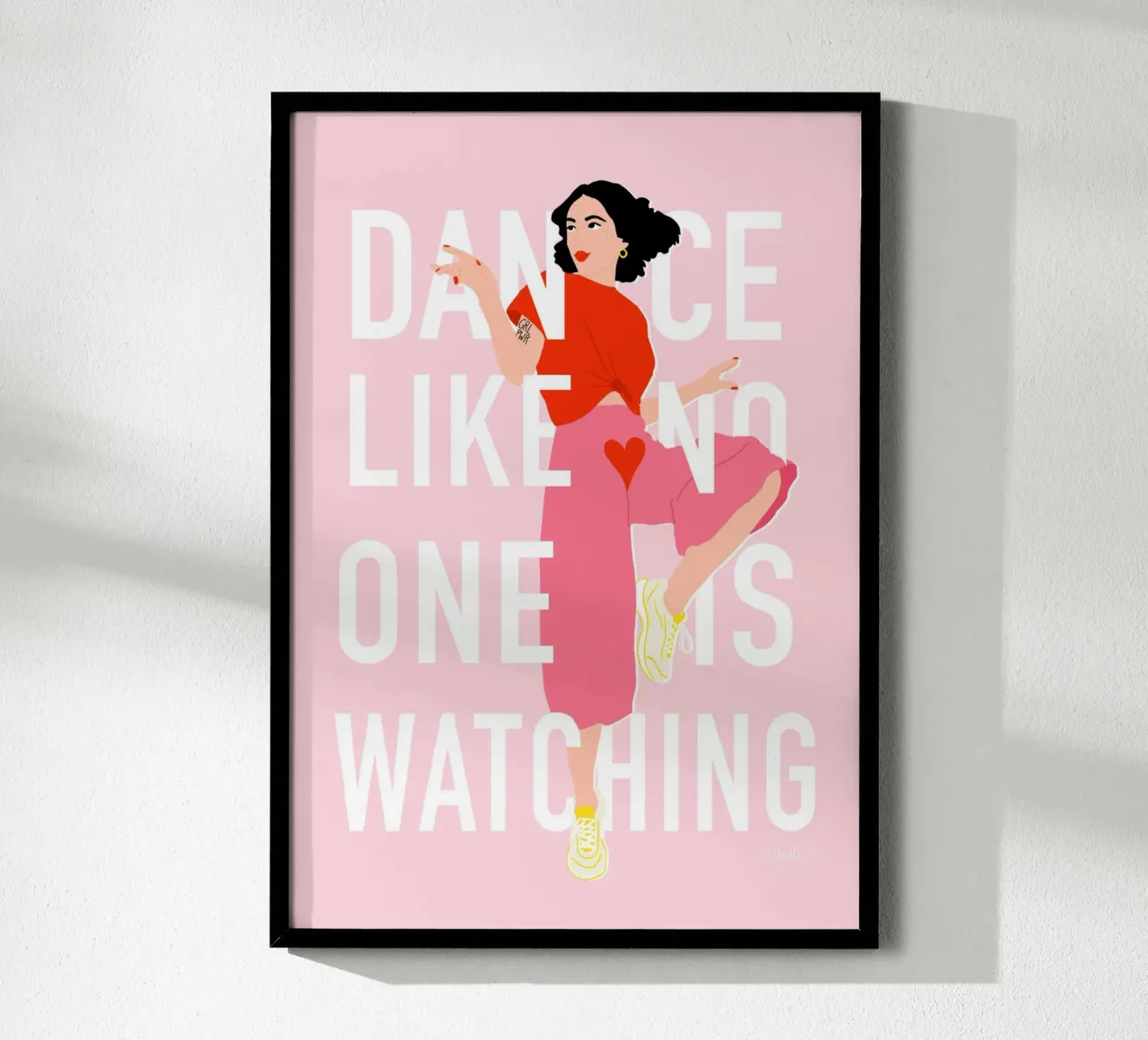 Dance Like no one is watching carta hahnemühle da Céleste Wallaert