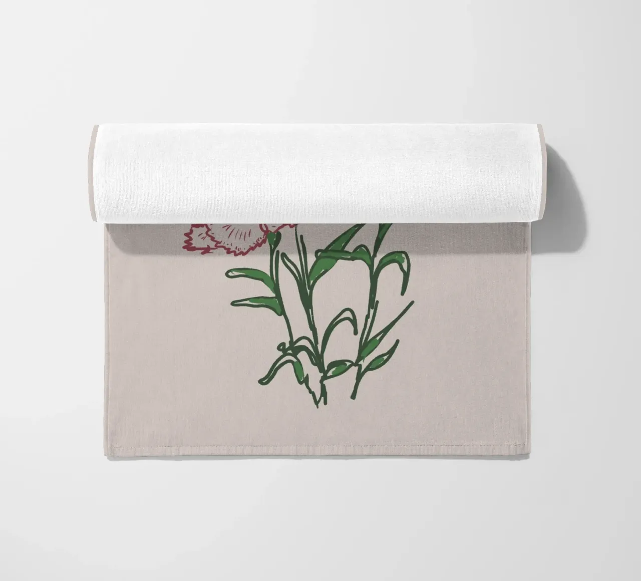 Carnations Flowers telo mare da anisillustration