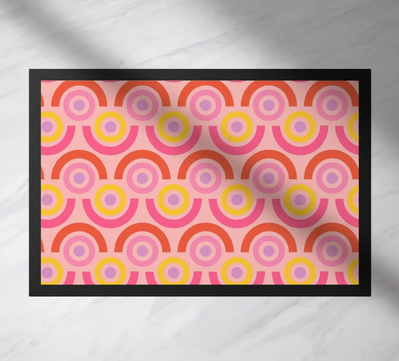 Retro Arcs doormat by susanapaz
