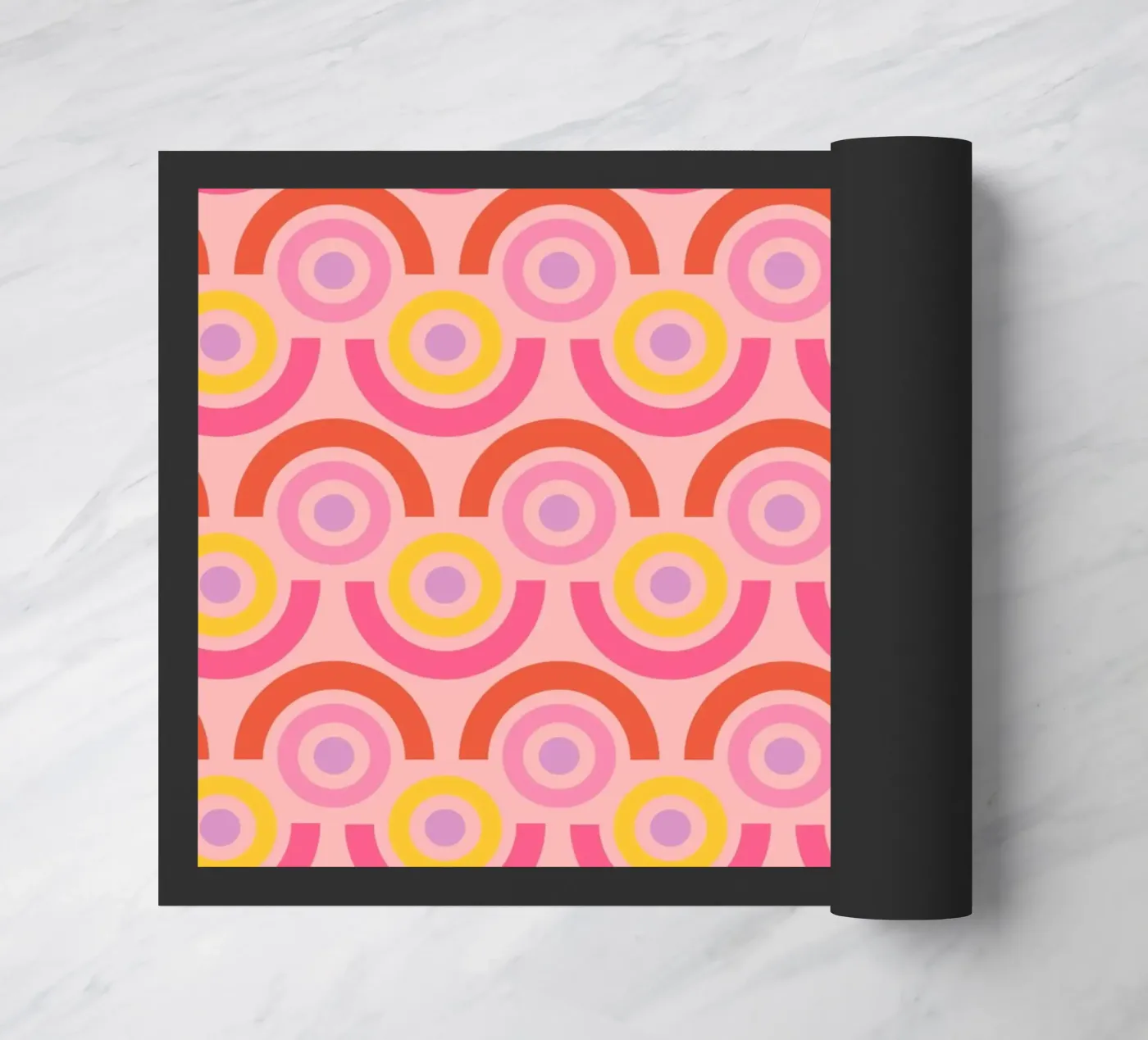 Retro Arcs doormat by susanapaz