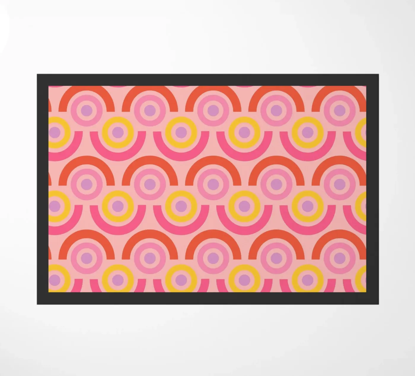 Retro Arcs doormat by susanapaz
