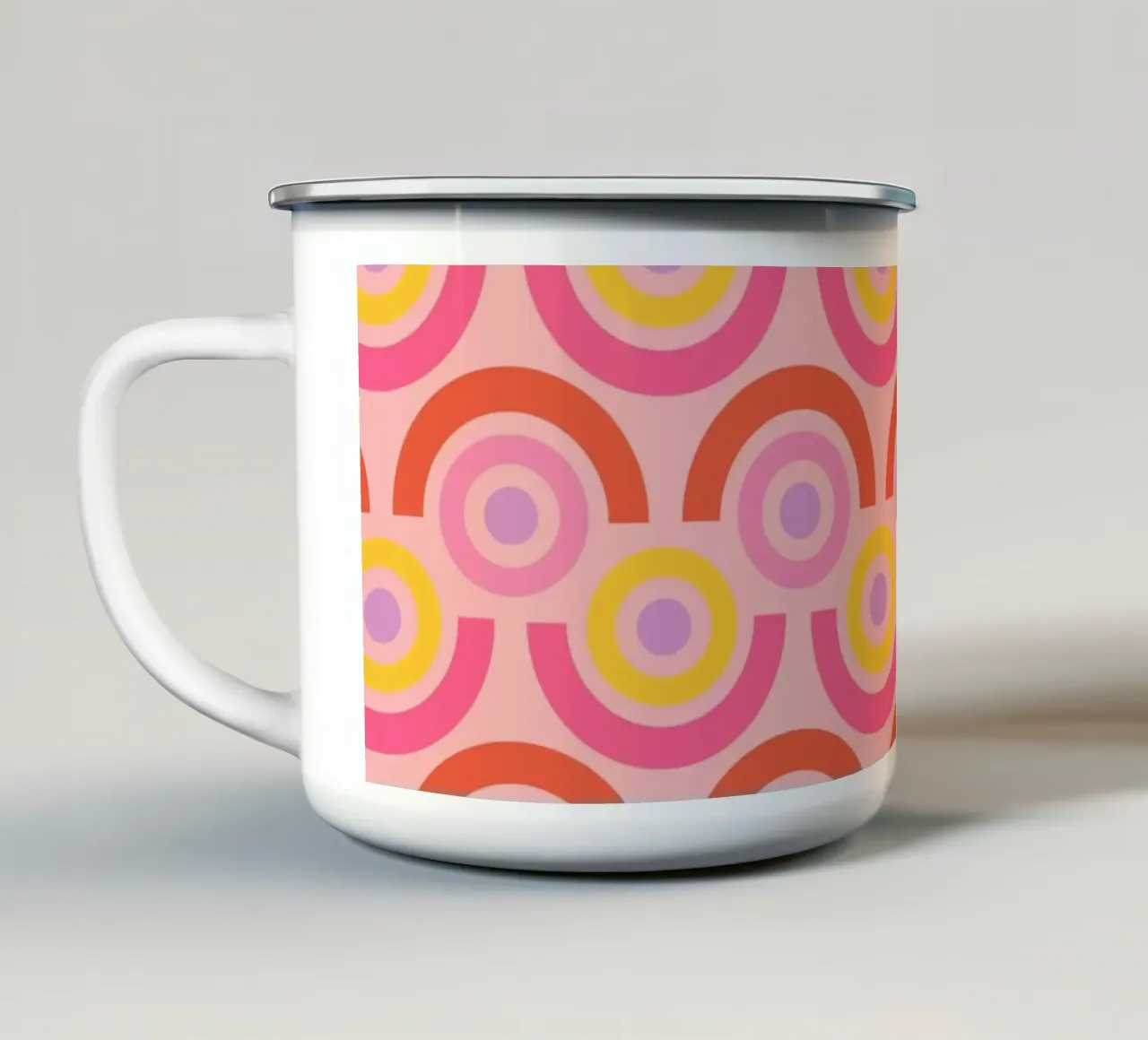 Retro Arcs tazza in smalto da susanapaz