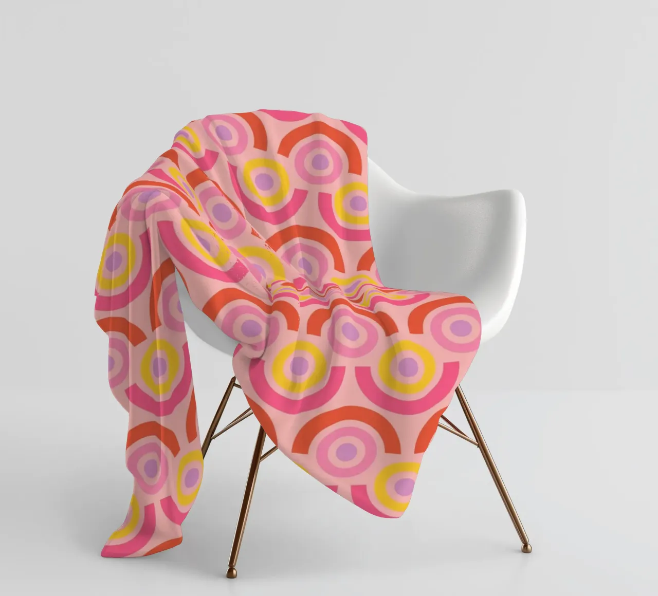 Retro Arcs coperta in pile da susanapaz