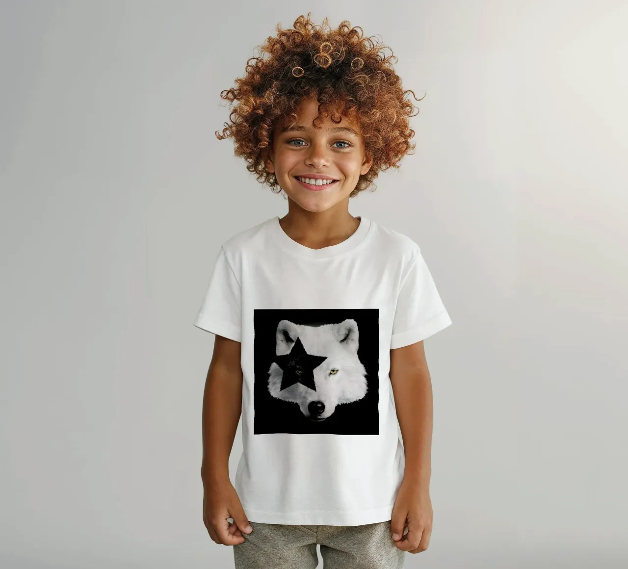 Kiss Of A Wolf t-shirt bambini da Róbert Farkas