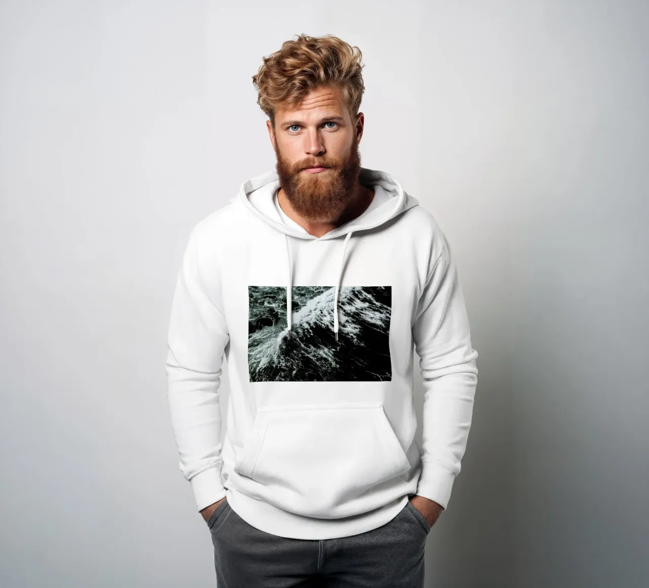 Beach Sea Pattern 2 felpa con cappuccio da Chris Abatzis