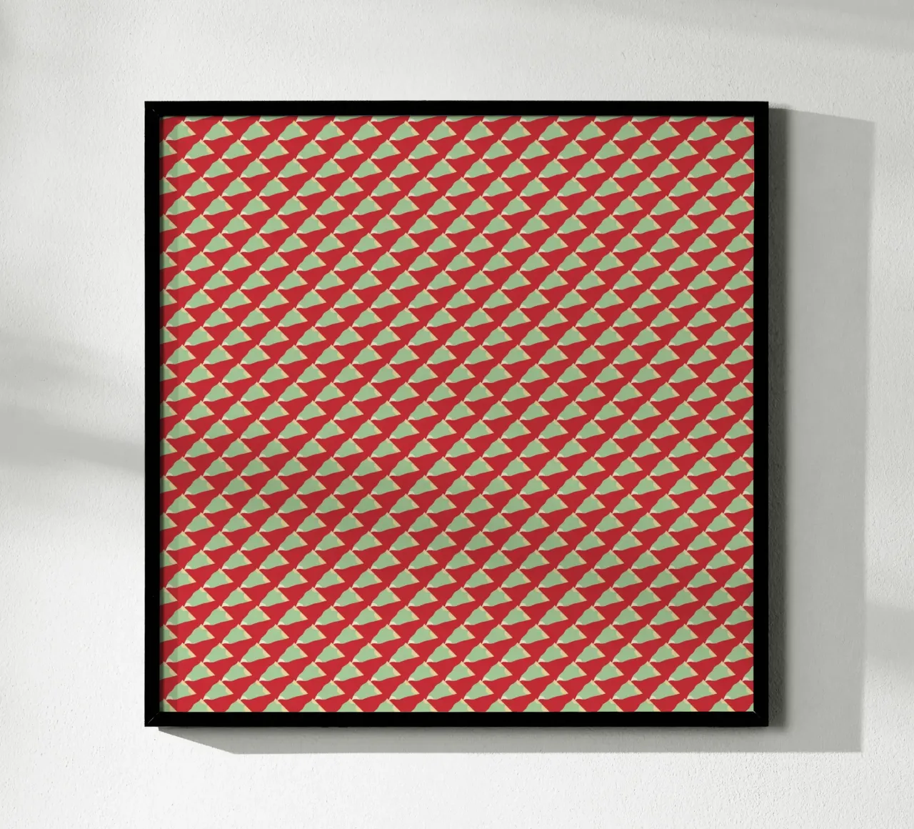 Drapeau rouge et vert de Noël hahnemühle de Little Dean