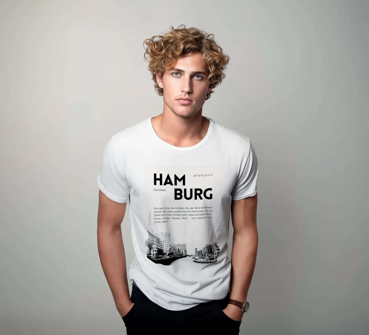 Amburgo - La perla grezza del nord t-shirt da DigiWunderwerk