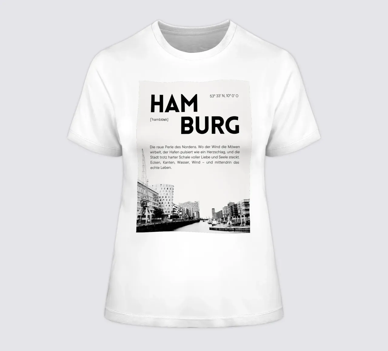 Amburgo - La perla grezza del nord t-shirt da donna da DigiWunderwerk