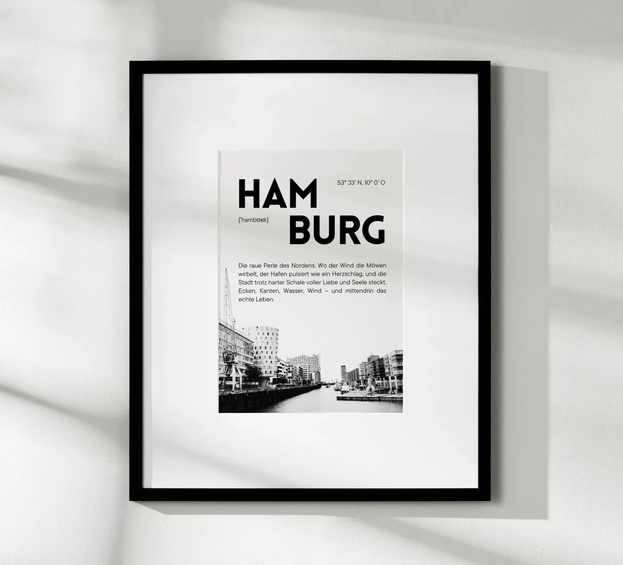 Amburgo - La perla grezza del nord poster da DigiWunderwerk