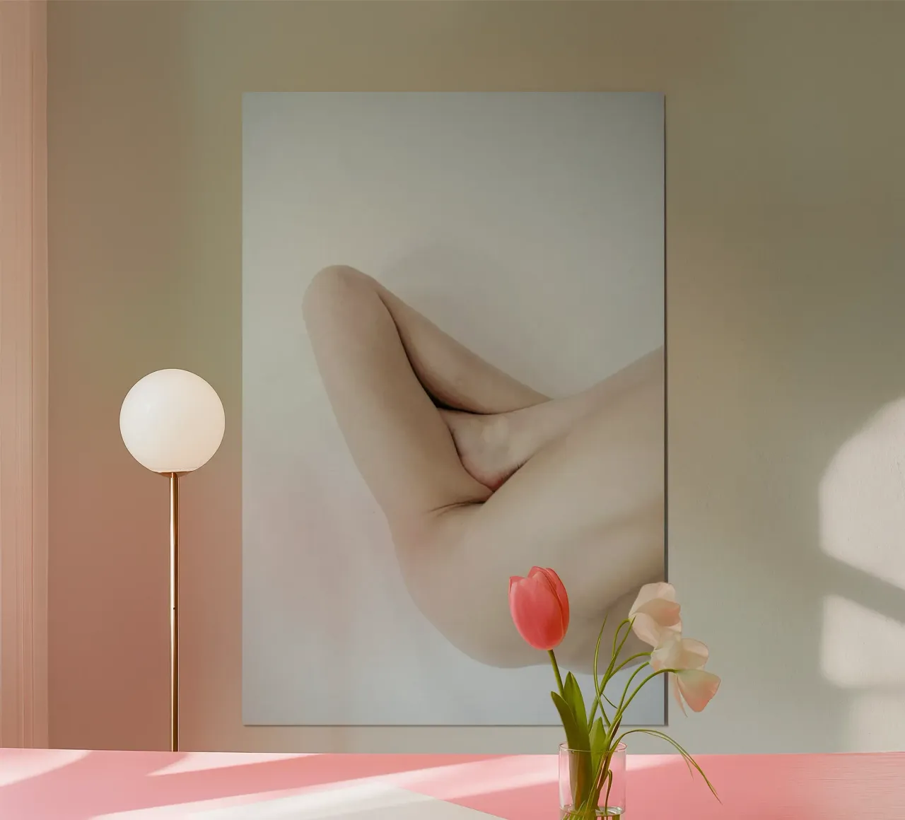 Body Studies Triangle poster con telaio in legno da Chris Abatzis