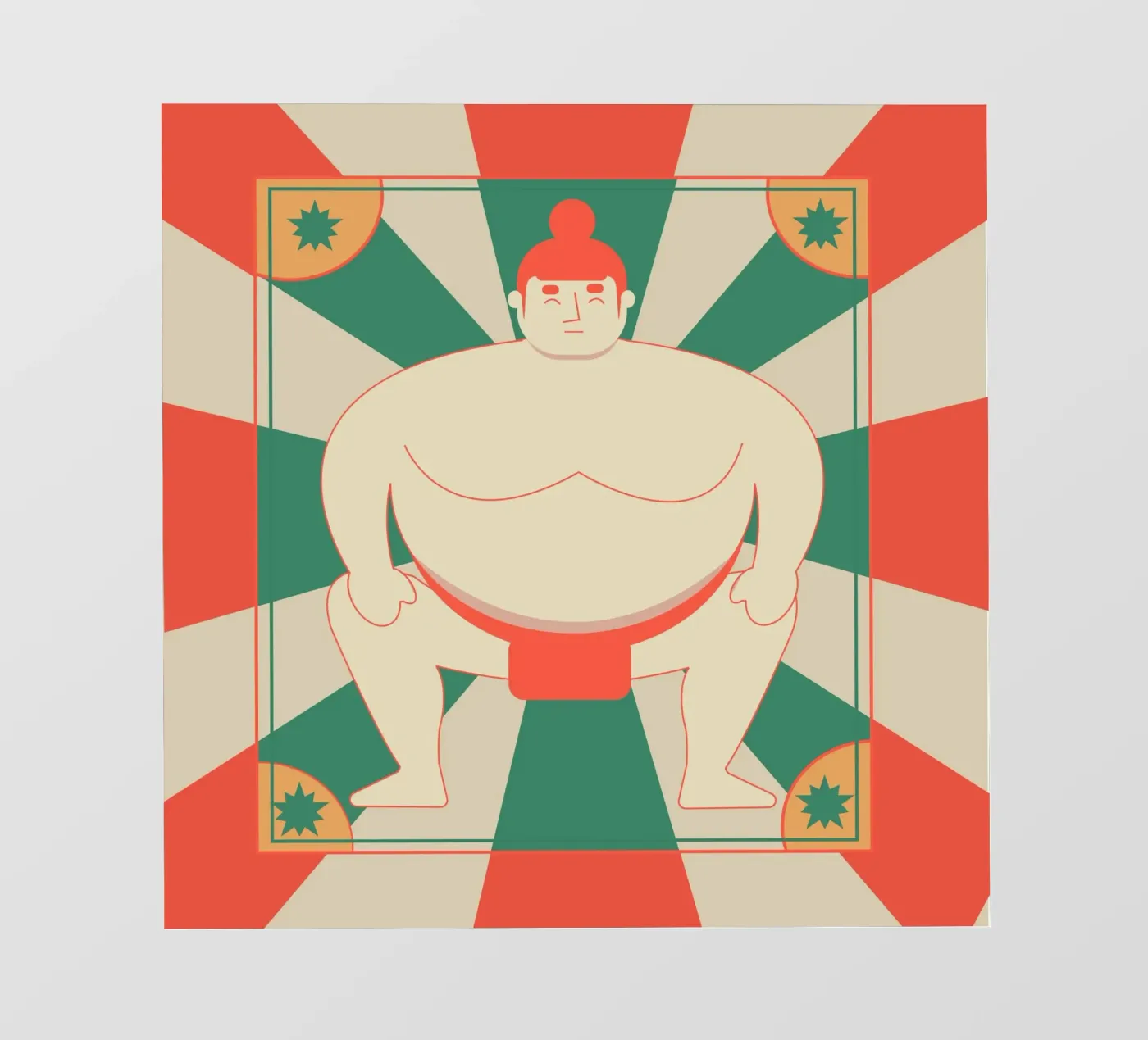 Sumo fotobehang van Dharma