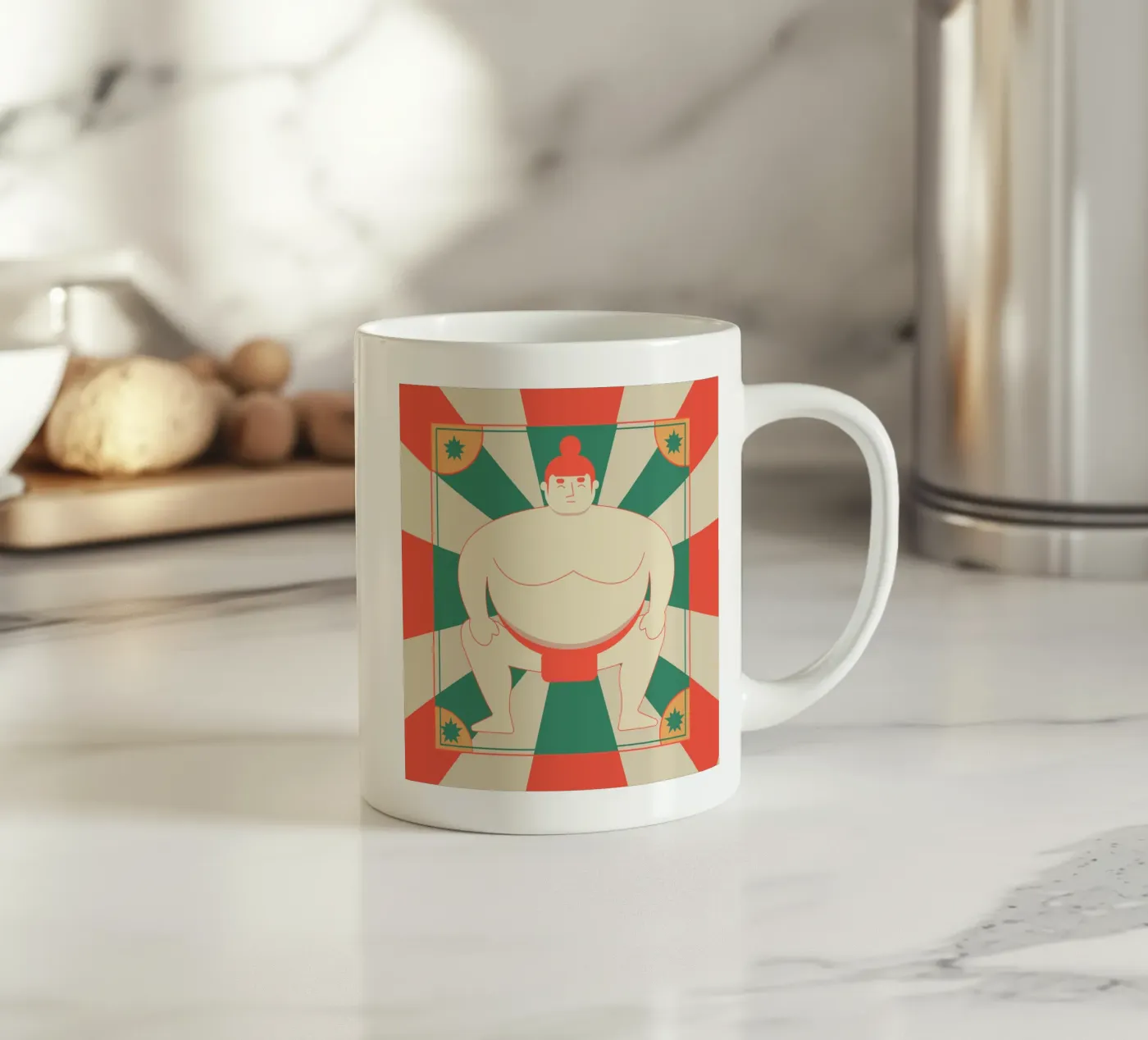 Sumo ceramic mug by Dharma