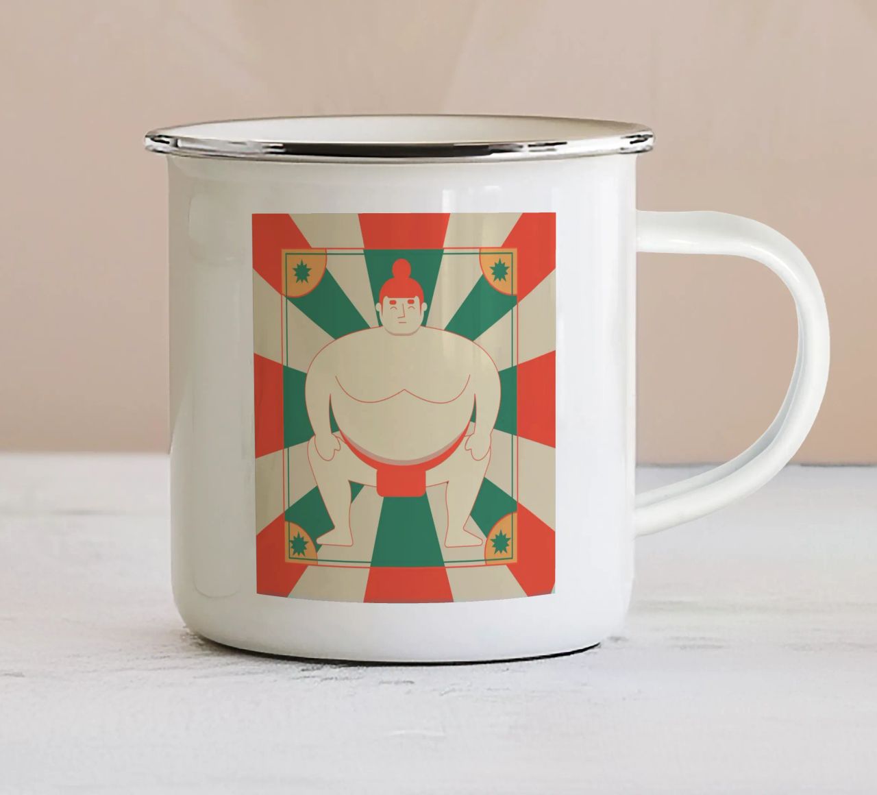 Sumo tazza in smalto da Dharma