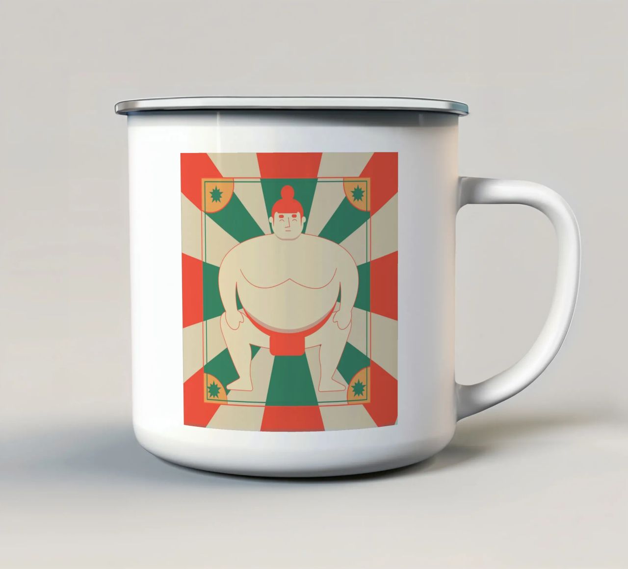 Sumo tazza in smalto da Dharma