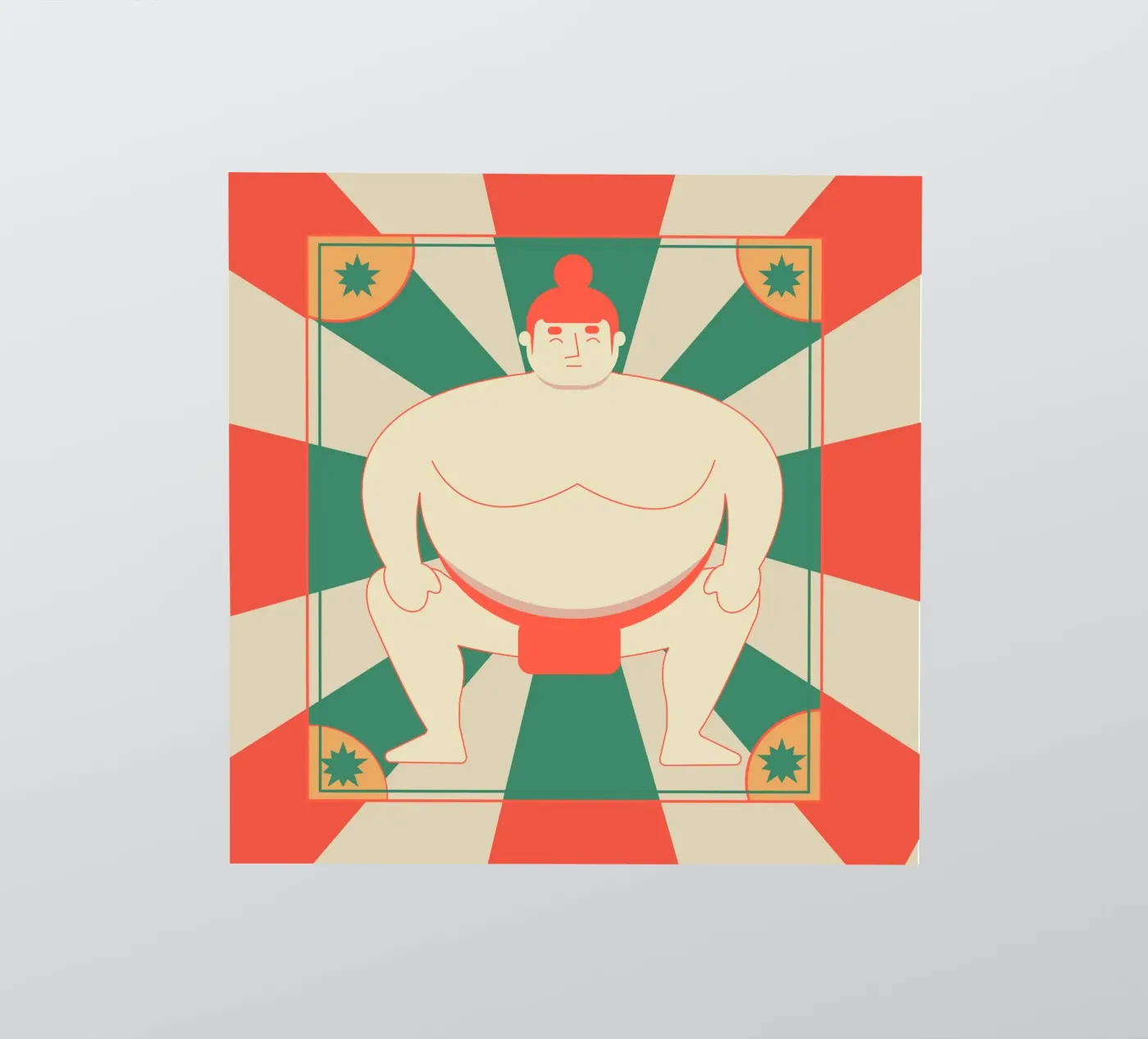 Sumo sticker by Dharma