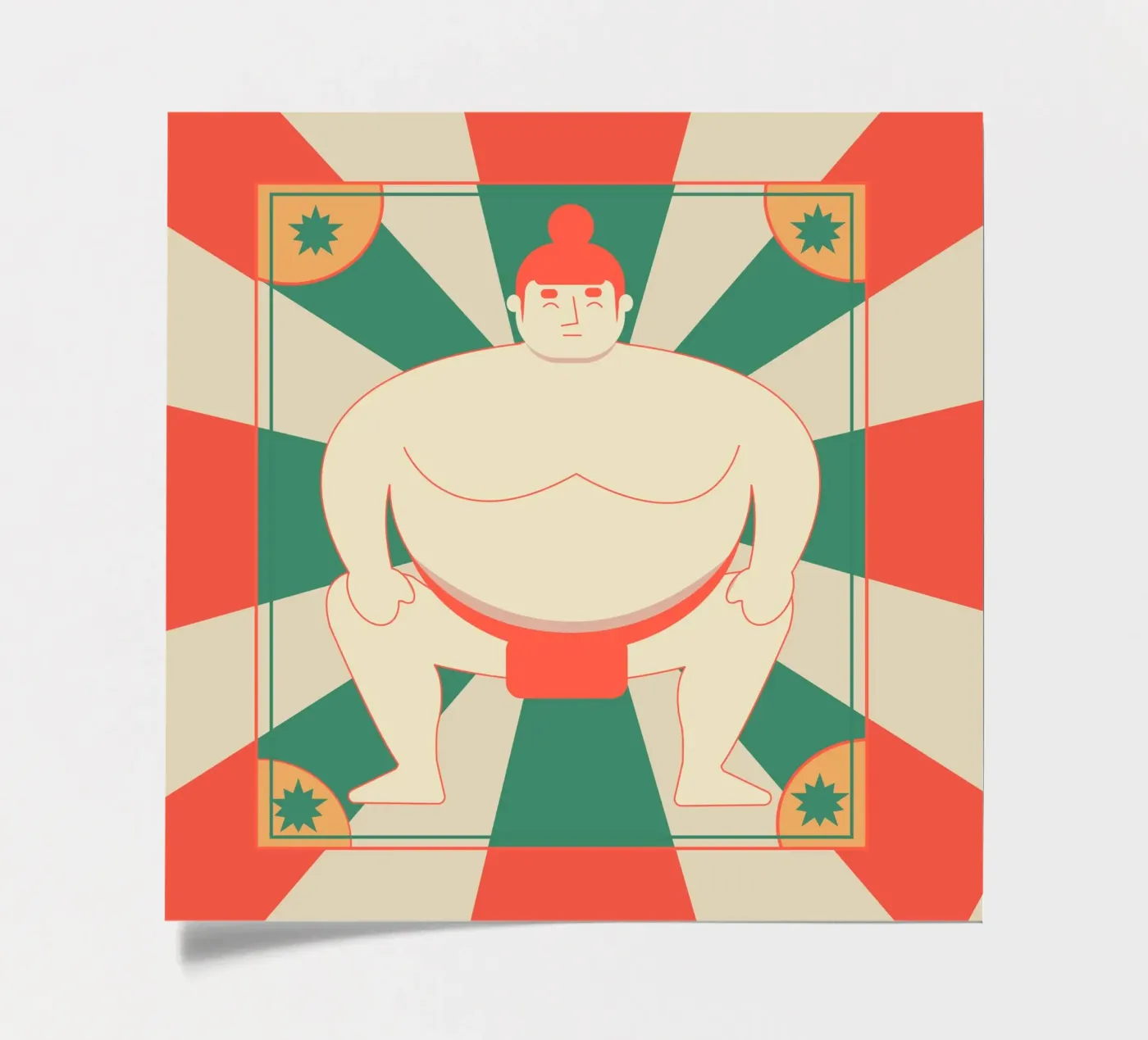 Sumo sticker sheet by Dharma